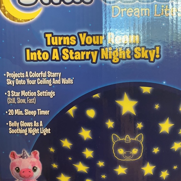Star belly dream lites shimmering unicorn huggable night light. - Picture 3 of 5